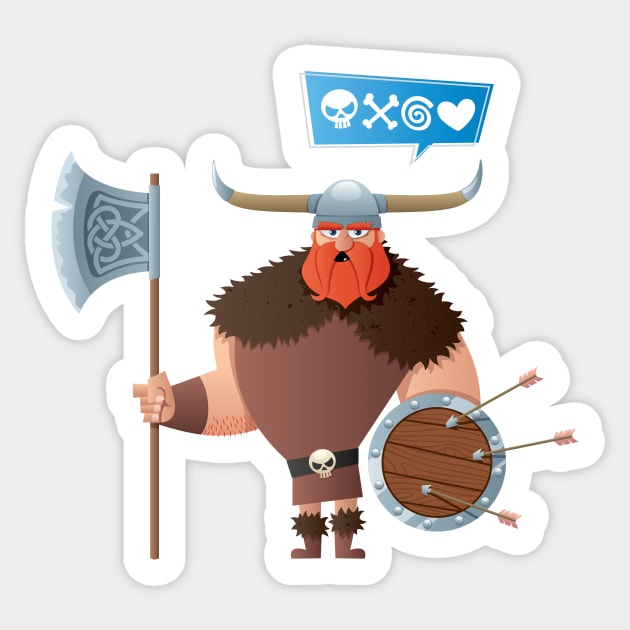 Viking Sticker by Malchev